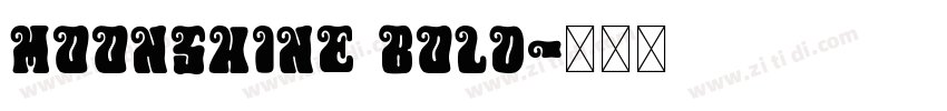 Moonshine Bold字体转换